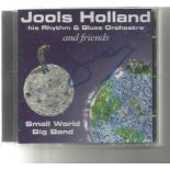 Jools Holland signed CD insert for Small World Big Band, CD included . Good Condition. All signed