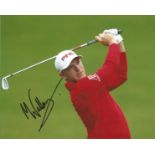 Matt Wallace Signed Golf 8x10 Photo . Good Condition. All signed pieces come with a Certificate of