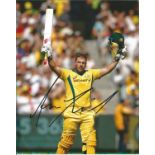 Aaron Finch Signed Australia Cricket 8x10 Photo . Good Condition. All signed pieces come with a