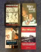 Sport book collection. 4 in total. All signed inside by the authors. Includes Mary King the
