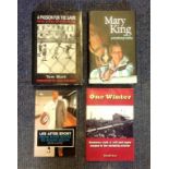 Sport book collection. 4 in total. All signed inside by the authors. Includes Mary King the