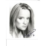 Lucy Davis signed 10x8 black and white photo. Good Condition. All signed pieces come with a