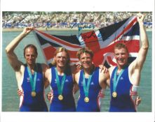 James Cracknell and Matthew Pinsent Signed With Olympic Rowing 8x10 Photo . Good Condition. All