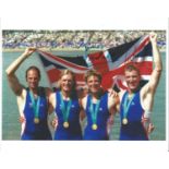 James Cracknell and Matthew Pinsent Signed With Olympic Rowing 8x10 Photo . Good Condition. All