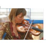 Viktoria Mullova signed 11x8 colour photo. Violinist. Good Condition. All signed pieces come with