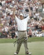Tom Lehman Signed British Open Golf 8x10 Photo . Good Condition. All signed pieces come with a