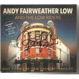 Andy Fairweather Low signed CD cover for Live from the New Theatre Cardiff, CD included . Good