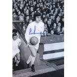 Leeds United Peter Lorimer, Football Autographed 12 X 8 Photo, A Superb Image Depicting Lorimer