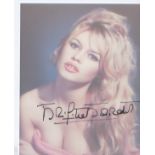 Brigitte Bardot signed 10 x 8 inch photo. Good Condition. All signed pieces come with a