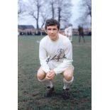 Leeds United John Giles, Football Autographed 12 X 8 Photo, A Superb Image Depicting The