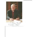 George Carey signed 8x6 colour photo, retired Anglican bishop who was the Archbishop of Canterbury