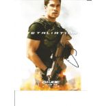 D J Cotrona signed 10x8 colour photo. Good Condition. All signed pieces come with a Certificate of