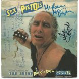 Ronnie Biggs and 3 others signed 45rpm record sleeve for The Great Rock and Roll Swindle, Record