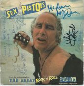 Ronnie Biggs and 3 others signed 45rpm record sleeve for The Great Rock and Roll Swindle, Record
