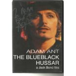 Adam Ant signed Adam Ant Blueback Hussar DVD sleeve. DVD included. Dedicated. Good Condition. All