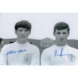 Leeds United Gray and Lorimer, Football Autographed 12 X 8 Photo, A Superb Image Depicting Both