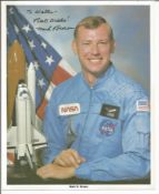 Mark N Brown signed 10x8 colour NASA photo. Dedicated. Good Condition. All signed pieces come with a