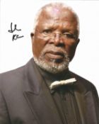 John Kani Actor Signed 8x10 Photo . Good Condition. All signed pieces come with a Certificate of