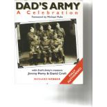 Dad's Army a celebration softback book signed inside by 7, Includes Bill Pertwee, Colin Bean, Ian