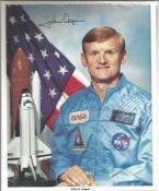 John H Casper signed 10x8 colour NASA photo. Good Condition. All signed pieces come with a