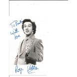 Roger Kitter signed 6x4 black and white photo. Dedicated. Good Condition. All signed pieces come