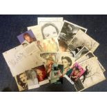 TV signed collection. Assortment of signed photos. 20+ items. Various states of condition and sizes.