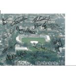 Yorkshire CCC 10x8 colour photo 2001 signed by 13 players. Includes Vaughan, Moxon, Hoggard and