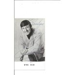 Mike Reid signed 6x4 black and white photo. Dedicated. Good Condition. All signed pieces come with a
