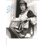 Geraldine Chaplin signed 10x8 black and white photo. Dedicated. Good Condition. All signed pieces