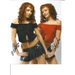 Cheeky Girls signed 10x8 colour photo. Good Condition. All signed pieces come with a Certificate