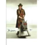 K9 voice John Leeson Dr Who signed colour photo of K9 with Tom Baker. Good Condition. All signed