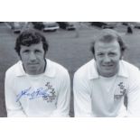 Leeds United John Giles, Football Autographed 12 X 8 Photo, A Superb Image Depicting Giles And His