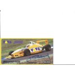 Ralf Schumacher signed colour 6x4 promotional postcard. Good Condition. All signed pieces come