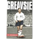 Jimmy Greaves signed The Autobiography hardback book, Signed on inside title page . Good