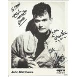 Undercover band three members signed on John Matthews 10 x 8 black and white portrait photo. They