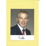 Tony Blair signed 8x6 colour photo. PM 1997 2007. Good Condition. All signed pieces come with a