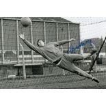 Leeds United David Harvey, Football Autographed 12 X 8 Photo, A Superb Image Depicting The