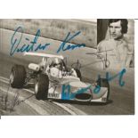 Werner P Haug, Dieter Kern and one other signed 6x4 black and white photo card. Good Condition.