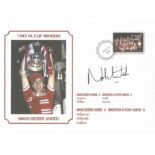 Norman Whiteside Signed Manchester United 1983 Fa Cup Winners Commemorative Cover . Good