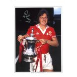 David Mccreery Signed Manchester United 1977 Fa Cup 12x16 Photo . Good Condition. All signed