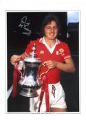 David Mccreery Signed Manchester United 1977 Fa Cup 12x16 Photo . Good Condition. All signed