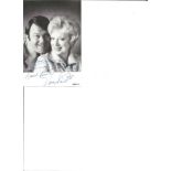 June Whitfield and Terry Scott signed 6x4 black and white photo. Good Condition. All signed pieces