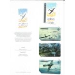 Battle of Britain experience phonecards in presentation wallet. Good Condition. All signed pieces