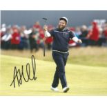 Andrew "Beef" Johnson Signed Golf 8x10 Photo . Good Condition. All signed pieces come with a