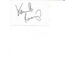 Kenneth Branagh signed 6x4 white card. Good Condition. All signed pieces come with a Certificate