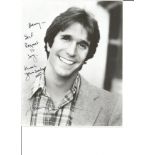 Henry Winkler signed 10x8 black and white photo. Good Condition. All signed pieces come with a