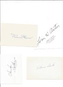 US Fighter and test pilots autographs P Hoag, Milt Thomson signed pages plus 6 x 4 colour photo