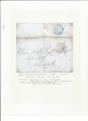 Postal History. 1847 entire Newcastle cancellation in red. Good Condition. We combine postage on