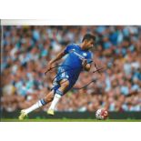 Football Diego Costa signed 8x12 colour photo pictured in action for Chelsea. Good Condition. All