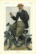 Comte De Dion Automobile Vanity Fair Print. Dated 12. 10. 1899. Good Condition. We combine postage